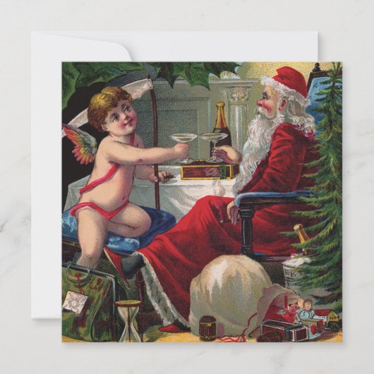 Cartes Pour Fêtes Annuelles Annonce de Joyeux Noël et Bonne Année (Devant)