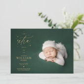 Cartes Pour Fêtes Annuelles Annonce de naissance à Noël Un peu de bonne humeur (Debout devant)