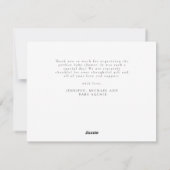 Cartes Pour Fêtes Annuelles Annonce de naissance avec photo de bébé chic Amour (Dos)