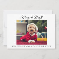 Annonce de naissance de Noël drôle pour jeunes par