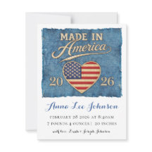 Annonce de naissance Made in America