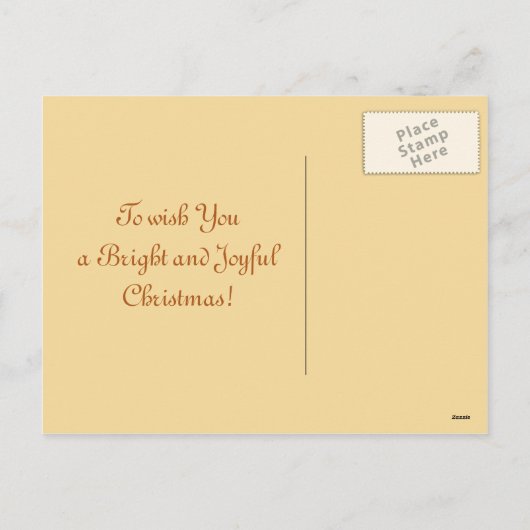 Cartes Pour Fêtes Annuelles Annonce de Noël Vieil Ange (Dos)