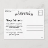 Cartes Pour Fêtes Annuelles Annonce de report de mariage en papier toilette hu (Dos)