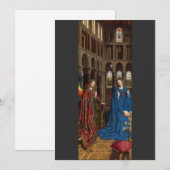 Cartes Pour Fêtes Annuelles Annonce par Jan van Eyck (Devant / Derrière)