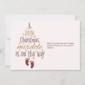 Cartes Pour Fêtes Annuelles Annonce personnalisée de grossesse pour Noël (Devant)