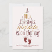 Cartes Pour Fêtes Annuelles Annonce personnalisée de grossesse pour Noël (Devant)