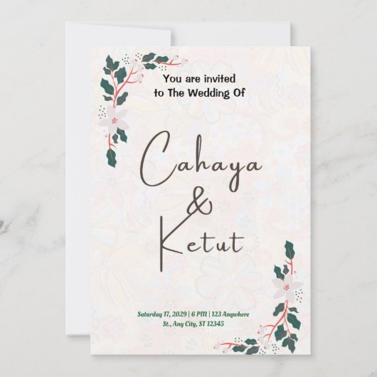 Cartes Pour Fêtes Annuelles Annonces de naissance de vacances (Devant)