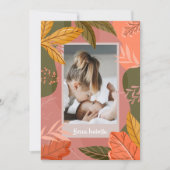 Cartes Pour Fêtes Annuelles Annonces de naissance photo d'automne (Devant)