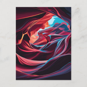 Cartes Pour Fêtes Annuelles Antelope Canyon Abstrait Arizona