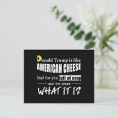 Cartes Pour Fêtes Annuelles Anti Donald Trump, c'est comme les Américaines au  (Debout devant)