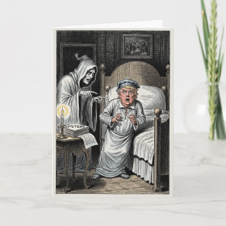 Cartes Pour Fêtes Annuelles Anti Trump Christmas Carol, Scrooge Epstein Parody