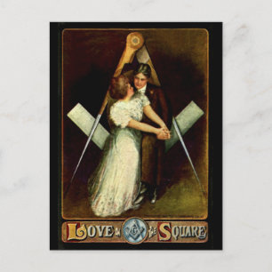 Cartes Pour Fêtes Annuelles antique Love on The Carré Masonic Valentine Cards