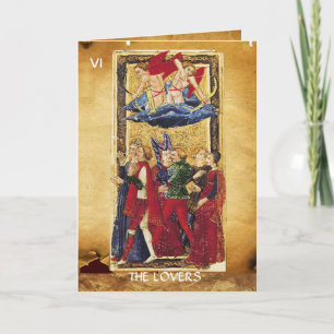 Cartes Pour Fêtes Annuelles ANTIQUE RENAISSANCE TAROTS /AMATEURS Saint-Valenti