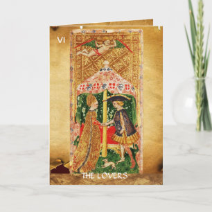 Cartes Pour Fêtes Annuelles ANTIQUE RENAISSANCE TAROTS /AMATEURS Saint-Valenti