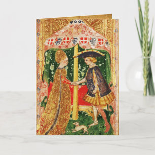 Cartes Pour Fêtes Annuelles ANTIQUE RENAISSANCE TAROTS /AMATEURS Saint-Valenti