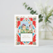 Cartes Pour Fêtes Annuelles Antique Valentine (Debout devant)