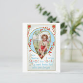 Cartes Pour Fêtes Annuelles Antique Valentine (Debout devant)