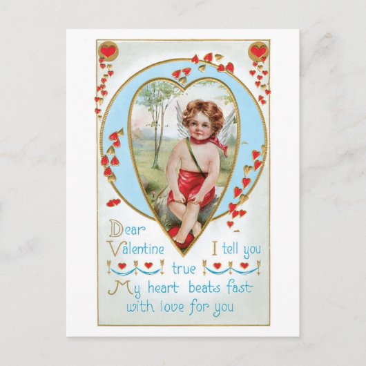 Cartes Pour Fêtes Annuelles Antique Valentine (Devant)