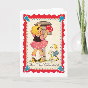 Cartes Pour Fêtes Annuelles Antique Valentine