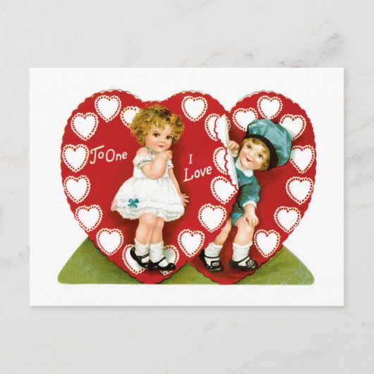 Cartes Pour Fêtes Annuelles Antique Valentine (Devant)