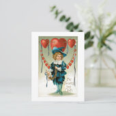 Cartes Pour Fêtes Annuelles Antique Valentine (Debout devant)