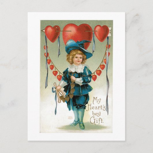 Cartes Pour Fêtes Annuelles Antique Valentine (Devant)