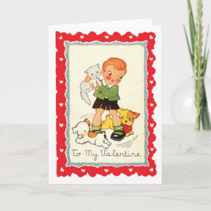 Cartes Pour Fêtes Annuelles Antique Valentine