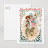 Cartes Pour Fêtes Annuelles Antique Valentine (Devant / Derrière)