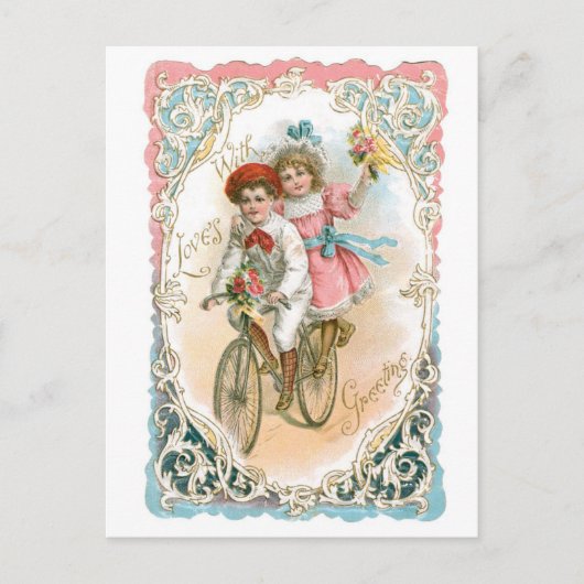 Cartes Pour Fêtes Annuelles Antique Valentine (Devant)