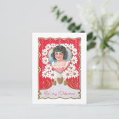 Cartes Pour Fêtes Annuelles Antique Valentine (Debout devant)