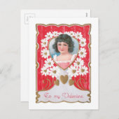 Cartes Pour Fêtes Annuelles Antique Valentine (Devant / Derrière)