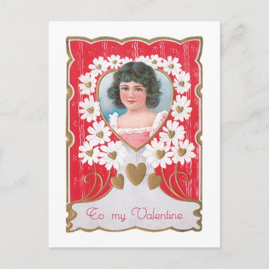 Cartes Pour Fêtes Annuelles Antique Valentine (Devant)