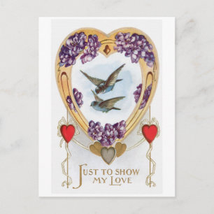 Cartes Pour Fêtes Annuelles Antique Valentine