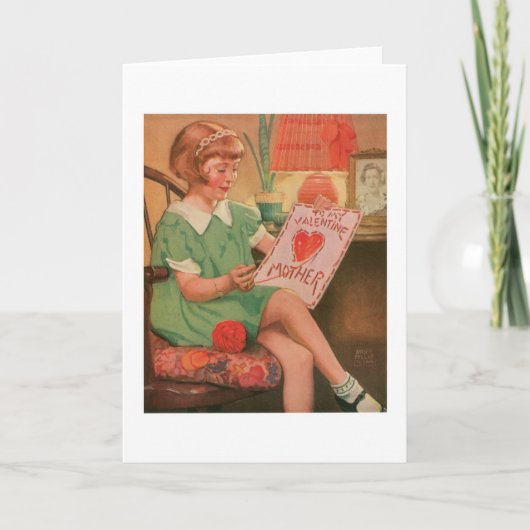 Cartes Pour Fêtes Annuelles Antique Valentine (Devant)