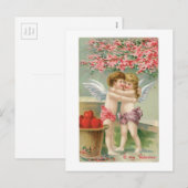 Cartes Pour Fêtes Annuelles Antique Valentine (Devant / Derrière)