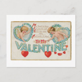 Cartes Pour Fêtes Annuelles Antique Valentine