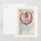 Cartes Pour Fêtes Annuelles Antique Valentine (Devant / Derrière)