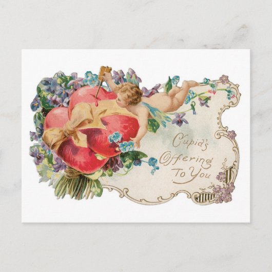 Cartes Pour Fêtes Annuelles Antique Valentine (Devant)