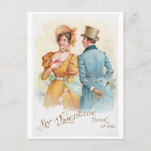 Cartes Pour Fêtes Annuelles Antique Valentine (Devant)