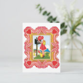 Cartes Pour Fêtes Annuelles Antique Valentine (Debout devant)