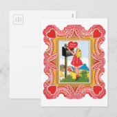 Cartes Pour Fêtes Annuelles Antique Valentine (Devant / Derrière)