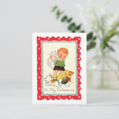 Cartes Pour Fêtes Annuelles Antique Valentine (Debout devant)