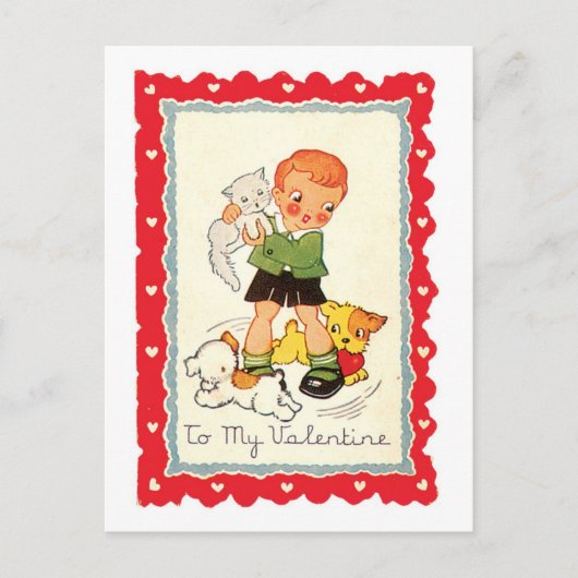 Cartes Pour Fêtes Annuelles Antique Valentine (Devant)