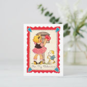 Cartes Pour Fêtes Annuelles Antique Valentine (Debout devant)