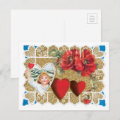 Cartes Pour Fêtes Annuelles Antique Valentine (Devant / Derrière)