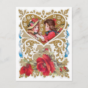 Cartes Pour Fêtes Annuelles Antique Valentine