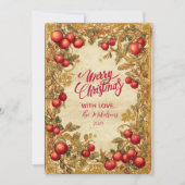 Cartes Pour Fêtes Annuelles Antique Winter Berry Celebration (Devant)