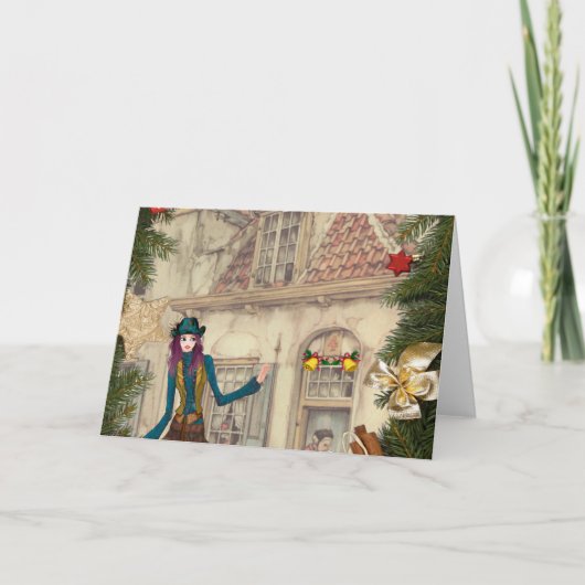 Cartes Pour Fêtes Annuelles Anton Pieck salue Noël (Devant)