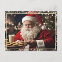*~* AP44 Noël Père Noël Cookies Lait PHOTO