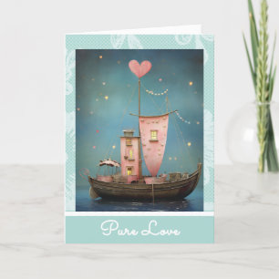 Cartes Pour Fêtes Annuelles *~* AP51 30 Love Boat Hearts Romantique Valentine